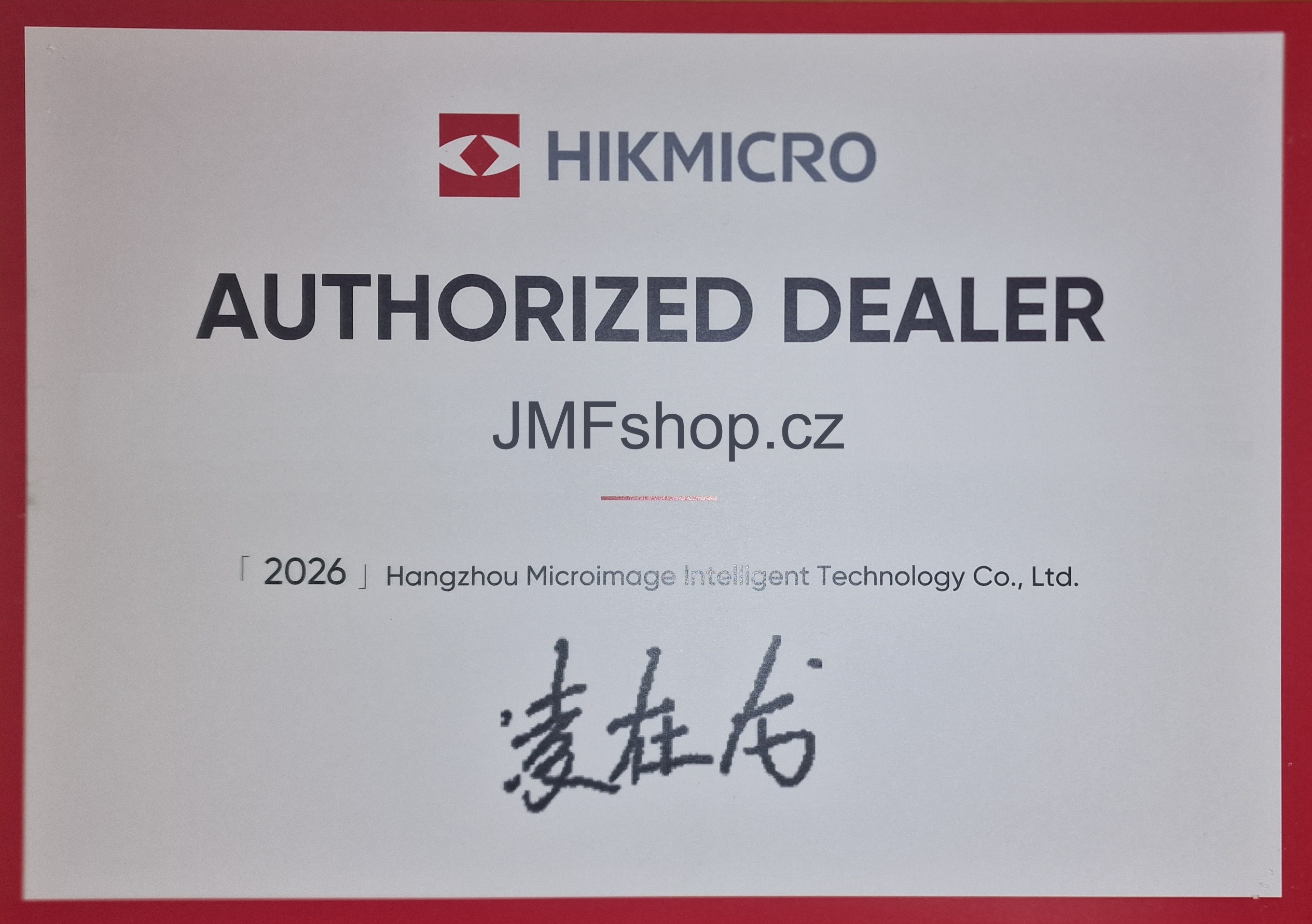 Autorizovaný prodejce značky HIKMICRO