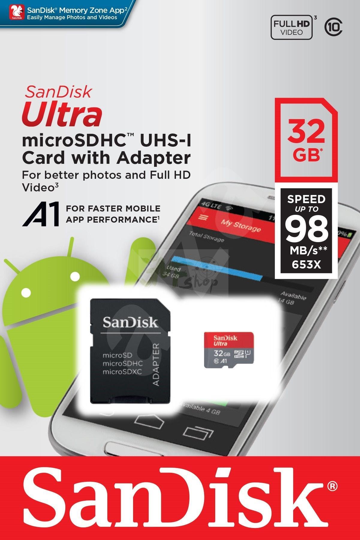 Paměťová MicroSDHC karta 16Gb - pro fotopasti