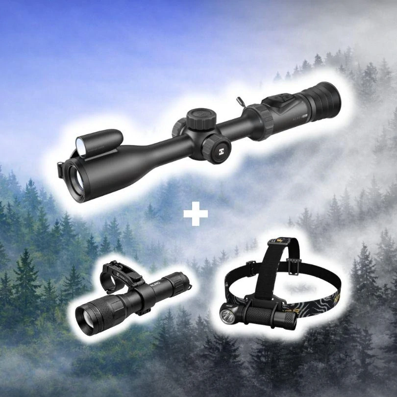 HIKMICRO ALPEX PRO A50PL + Přísvit, ramínko a Čelovka NITECORE