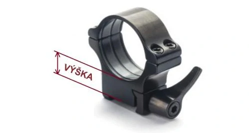 Rychloupínací RUSAN kroužky na weaver - 25,4mm