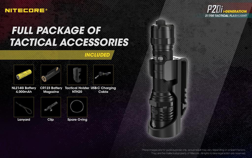 Taktická svítilna NITECORE P20i