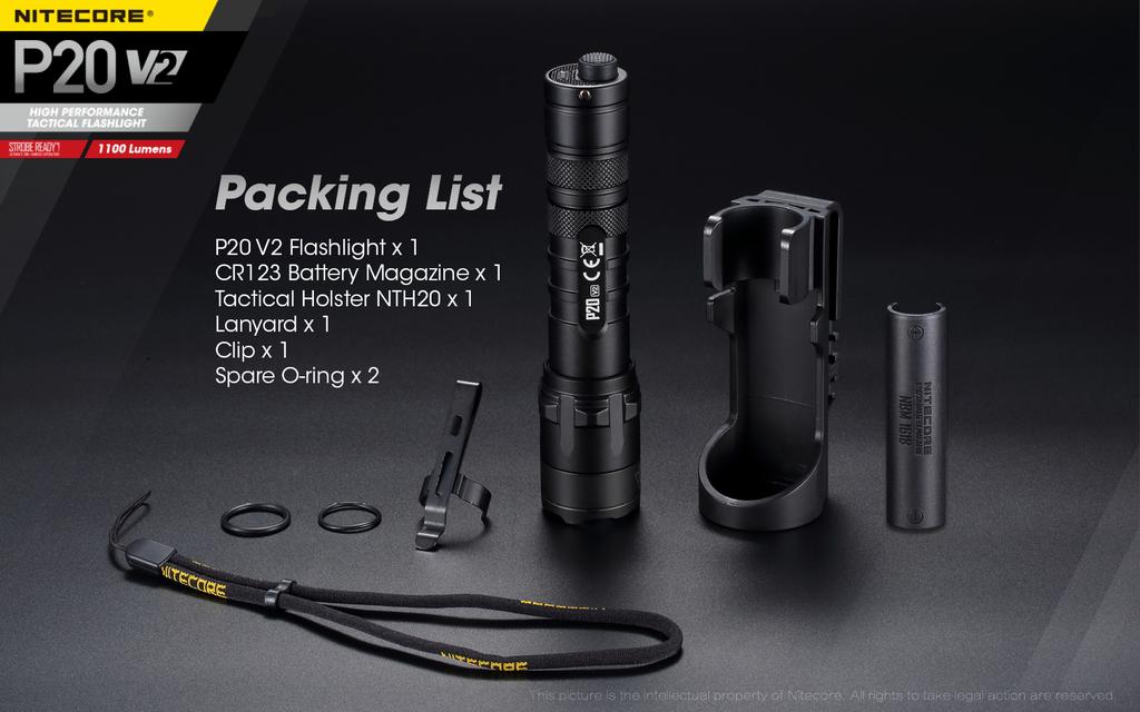 Taktická svítilna NITECORE P20 V2