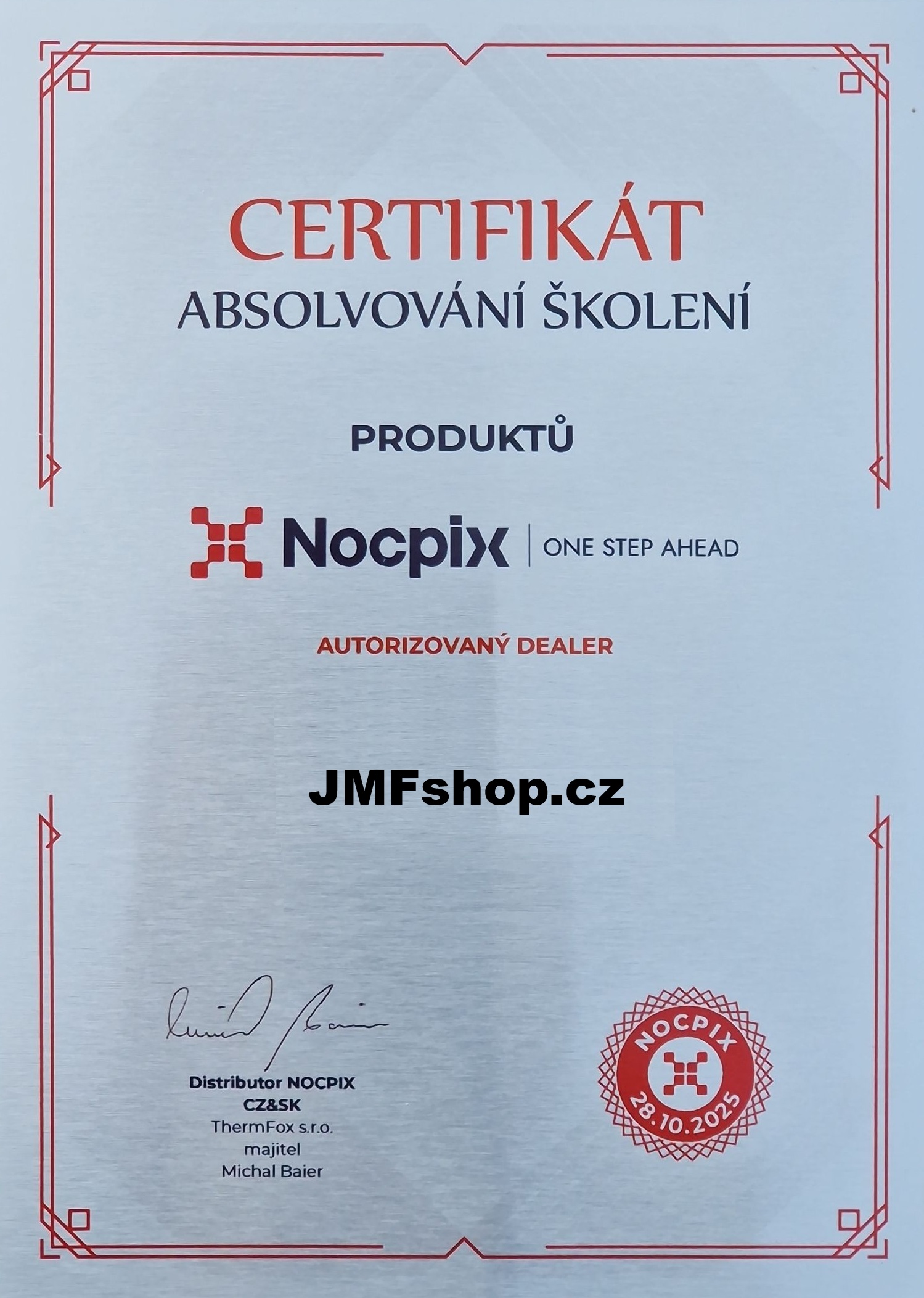 Autorizovaný prodejce značky NOCPIX